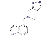 (1H-indol-4-ylmethyl)methyl(1H-pyrazol-3-ylmethyl)amine