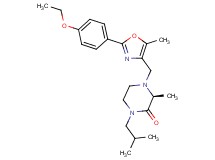 (3S*)-4-{[2-(4-ethoxyphenyl)-5-methyl-1,3-oxazol-4-yl]methyl}-1-isobutyl-3-methyl-2-piperazinone