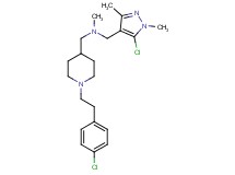 1-(5-chloro-1,3-dimethyl-1H-pyrazol-4-yl)-N-({1-[2-(4-chlorophenyl)ethyl]-4-piperidinyl}methyl)-N-methylmethanamine