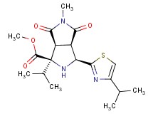 methyl (1R*,3S*,3aR*,6aS*)-1-isopropyl-3-(4-isopropyl-1,3-thiazol-2-yl)-5-methyl-4,6-dioxooctahydropyrrolo[3,4-c]pyrrole-1-carboxylate