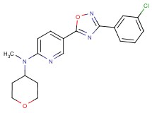 5-[3-(3-chlorophenyl)-1,2,4-oxadiazol-5-yl]-N-methyl-N-(tetrahydro-2H-pyran-4-yl)-2-pyridinamine
