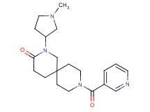 2-(1-methyl-3-pyrrolidinyl)-9-(3-pyridinylcarbonyl)-2,9-diazaspiro[5.5]undecan-3-one