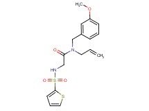 N-allyl-N-(3-methoxybenzyl)-2-[(2-thienylsulfonyl)amino]acetamide