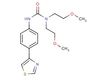 N,N-bis(2-methoxyethyl)-N'-[4-(1,3-thiazol-4-yl)phenyl]urea