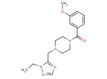 1-[(1-ethyl-1H-1,2,4-triazol-5-yl)methyl]-4-(3-methoxybenzoyl)piperazine
