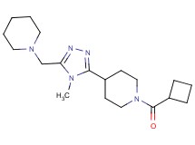 1-(cyclobutylcarbonyl)-4-[4-methyl-5-(piperidin-1-ylmethyl)-4H-1,2,4-triazol-3-yl]piperidine
