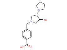 4-{[(3'S*,4'S*)-4'-hydroxy-1,3'-bipyrrolidin-1'-yl]methyl}benzoic acid
