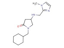 1-(cyclohexylmethyl)-4-{[(1-methyl-1H-imidazol-2-yl)methyl]amino}-2-pyrrolidinone