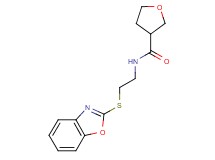 N-[2-(1,3-benzoxazol-2-ylthio)ethyl]tetrahydro-3-furancarboxamide