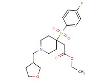 ethyl [4-[(4-fluorophenyl)sulfonyl]-1-(tetrahydro-3-furanylmethyl)-4-piperidinyl]acetate