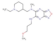 N-[(1-ethyl-3-piperidinyl)methyl]-N'-(3-methoxypropyl)-N-methyl[1,2,5]oxadiazolo[3,4-b]pyrazine-5,6-diamine