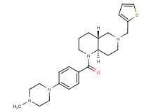 (4aR*,8aR*)-1-[4-(4-methyl-1-piperazinyl)benzoyl]-6-(2-thienylmethyl)decahydro-1,6-naphthyridine