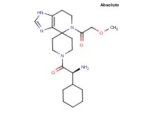 {(1S)-1-cyclohexyl-2-[5-(methoxyacetyl)-1,5,6,7-tetrahydro-1'H-spiro[imidazo[4,5-c]pyridine-4,4'-piperidin]-1'-yl]-2-oxoethyl}amine dihydrochloride