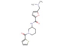 5-[(dimethylamino)methyl]-N-[1-(2-thienylcarbonyl)piperidin-3-yl]-2-furamide