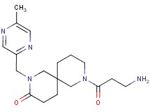 8-beta-alanyl-2-[(5-methyl-2-pyrazinyl)methyl]-2,8-diazaspiro[5.5]undecan-3-one