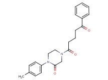 1-(4-methylphenyl)-4-(5-oxo-5-phenylpentanoyl)-2-piperazinone