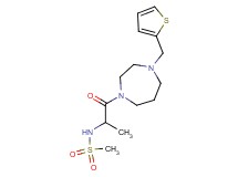 N-{1-methyl-2-oxo-2-[4-(2-thienylmethyl)-1,4-diazepan-1-yl]ethyl}methanesulfonamide