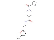 1-(cyclobutylcarbonyl)-N-[2-(5-methyl-2-furyl)ethyl]-4-piperidinecarboxamide