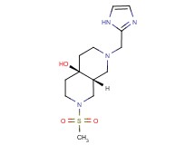 (4aR*,8aR*)-2-(1H-imidazol-2-ylmethyl)-7-(methylsulfonyl)octahydro-2,7-naphthyridin-4a(2H)-ol