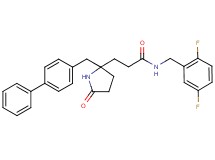 3-[2-(4-biphenylylmethyl)-5-oxo-2-pyrrolidinyl]-N-(2,5-difluorobenzyl)propanamide