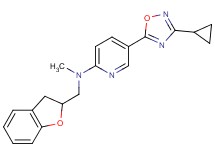 5-(3-cyclopropyl-1,2,4-oxadiazol-5-yl)-N-(2,3-dihydro-1-benzofuran-2-ylmethyl)-N-methyl-2-pyridinamine