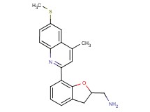 ({7-[4-methyl-6-(methylthio)quinolin-2-yl]-2,3-dihydro-1-benzofuran-2-yl}methyl)amine