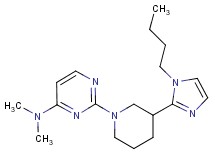 2-[3-(1-butyl-1H-imidazol-2-yl)-1-piperidinyl]-N,N-dimethyl-4-pyrimidinamine