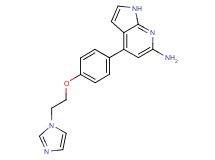 4-{4-[2-(1H-imidazol-1-yl)ethoxy]phenyl}-1H-pyrrolo[2,3-b]pyridin-6-amine