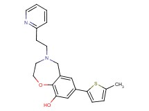7-(5-methyl-2-thienyl)-4-(2-pyridin-2-ylethyl)-2,3,4,5-tetrahydro-1,4-benzoxazepin-9-ol