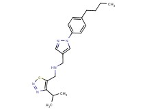 1-[1-(4-butylphenyl)-1H-pyrazol-4-yl]-N-[(4-isopropyl-1,2,3-thiadiazol-5-yl)methyl]methanamine