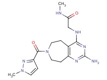 N~2~-{2-amino-7-[(1-methyl-1H-pyrazol-3-yl)carbonyl]-6,7,8,9-tetrahydro-5H-pyrimido[4,5-d]azepin-4-yl}-N~1~-methylglycinamide