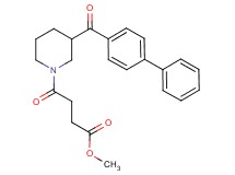 methyl 4-[3-(4-biphenylylcarbonyl)-1-piperidinyl]-4-oxobutanoate