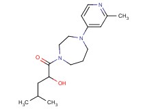 4-methyl-1-[4-(2-methyl-4-pyridinyl)-1,4-diazepan-1-yl]-1-oxo-2-pentanol