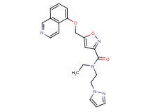 N-ethyl-5-[(5-isoquinolinyloxy)methyl]-N-[2-(1H-pyrazol-1-yl)ethyl]-3-isoxazolecarboxamide