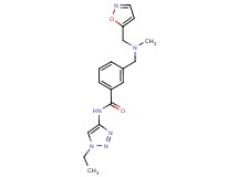 N-(1-ethyl-1H-1,2,3-triazol-4-yl)-3-{[(isoxazol-5-ylmethyl)(methyl)amino]methyl}benzamide