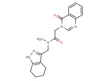 N-methyl-2-(4-oxo-3(4H)-quinazolinyl)-N-(4,5,6,7-tetrahydro-1H-indazol-3-ylmethyl)acetamide