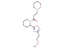 2-(3-{2-[3-(2-methoxyethyl)-1,2,4-oxadiazol-5-yl]piperidin-1-yl}-3-oxopropyl)-1,2-oxazinane
