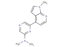 N,N-dimethyl-6-(1-methyl-1H-pyrrolo[2,3-b]pyridin-4-yl)pyrazin-2-amine