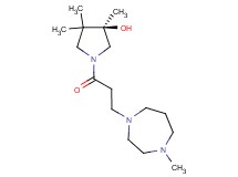 (3R)-3,4,4-trimethyl-1-[3-(4-methyl-1,4-diazepan-1-yl)propanoyl]-3-pyrrolidinol