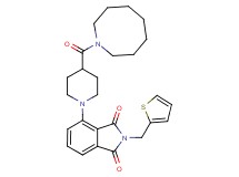 4-[4-(1-azocanylcarbonyl)-1-piperidinyl]-2-(2-thienylmethyl)-1H-isoindole-1,3(2H)-dione