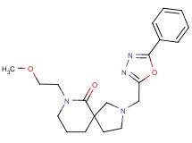7-(2-methoxyethyl)-2-[(5-phenyl-1,3,4-oxadiazol-2-yl)methyl]-2,7-diazaspiro[4.5]decan-6-one