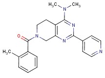 N,N-dimethyl-7-(2-methylbenzoyl)-2-(4-pyridinyl)-5,6,7,8-tetrahydropyrido[3,4-d]pyrimidin-4-amine