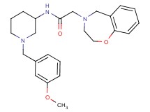 2-(2,3-dihydro-1,4-benzoxazepin-4(5H)-yl)-N-[1-(3-methoxybenzyl)-3-piperidinyl]acetamide