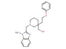 [1-[(1-methyl-1H-benzimidazol-2-yl)methyl]-3-(2-phenoxyethyl)-3-piperidinyl]methanol
