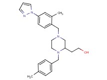 2-{1-(4-methylbenzyl)-4-[2-methyl-4-(1H-pyrazol-1-yl)benzyl]-2-piperazinyl}ethanol