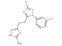 1-(3-chlorophenyl)-5-[2-(5-methyl-1H-1,2,4-triazol-3-yl)ethyl]-1H-1,2,4-triazole