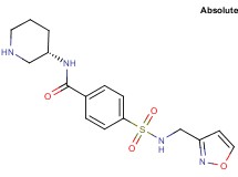 4-{[(3-isoxazolylmethyl)amino]sulfonyl}-N-[(3S)-3-piperidinyl]benzamide