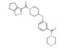 3-({4-[3-(4-morpholinylcarbonyl)phenoxy]-1-piperidinyl}carbonyl)-1,4,5,6-tetrahydrocyclopenta[c]pyrazole