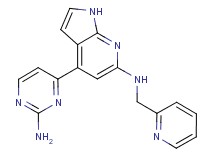 4-(2-aminopyrimidin-4-yl)-N-(pyridin-2-ylmethyl)-1H-pyrrolo[2,3-b]pyridin-6-amine