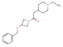 4-{2-[3-(benzyloxy)-1-azetidinyl]-2-oxoethyl}-1-ethylpiperidine